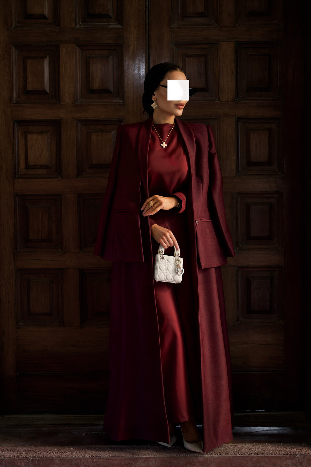 BURGUNDY TRAUPE TRAVEL SUIT
